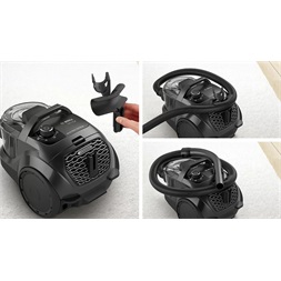Bosch BGC21X300 Serie4 fekete porzsák nélküli porszívó (Újracsomagolt)