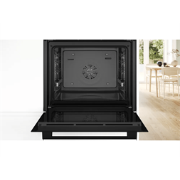 Bosch HBA534EB3 fekete, beépíthető, sütőtér: 71L, grill, légkeverés, sütő