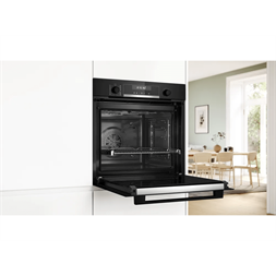 Bosch HBG578EB3 fekete, beépíthető, sütőtér: 71L, grill, légkeverés, sütő
