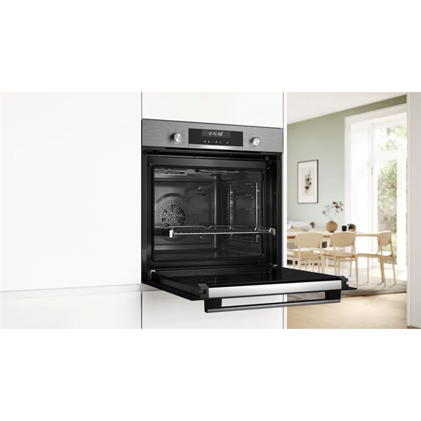 Bosch HBG578ES3 inox, beépíthető, sütőtér: 71L, grill, légkeverés, sütő