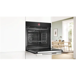 Bosch HBG7741B1 fekete, beépíthető, sütőtér:71L, grill, légkeveréses, sütő