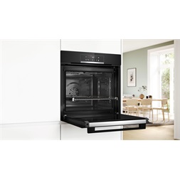 Bosch HQG572EB3 fekete, beépíthető, sütőtér: 71L, grill, légkeverés, sütő