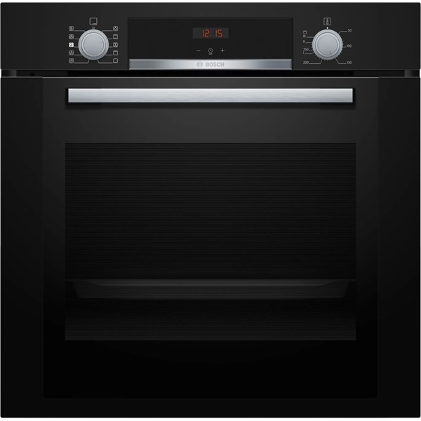 Bosch HRA334EB0 fekete, beépíthető, sütőtér: 71L, grill, légkeverés, hidrolitikus, sütő