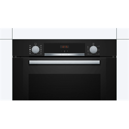 Bosch HRA334EB0 fekete, beépíthető, sütőtér: 71L, grill, légkeverés, hidrolitikus, sütő