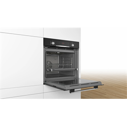 Bosch HRA334EB0 fekete, beépíthető, sütőtér: 71L, grill, légkeverés, hidrolitikus, sütő