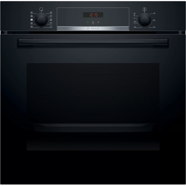 Bosch HRA534EB0 fekete, beépíthető, sütőtér: 71L, grill, légkeverés, hidrolitikus, sütő