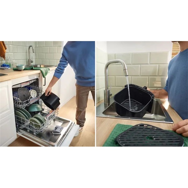 Bosch MAFS2462B fekete 6,1L forrólevegős sütő