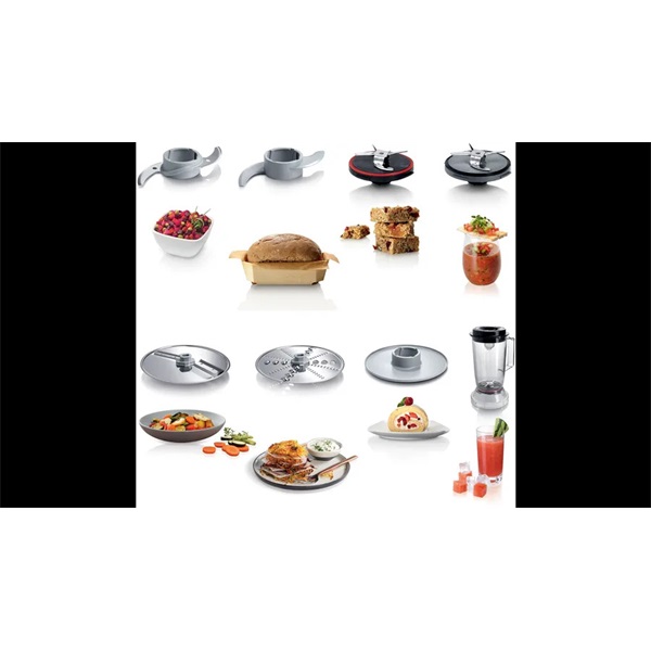 Bosch MCM3501M 800W, 2,3L, fekete kompakt konyhai robotgép