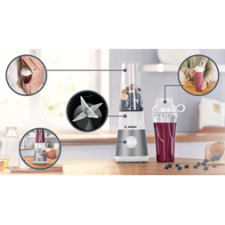 Bosch MMB2111T VitaPower Serie 0,6L ezüst smoothie turmixgép