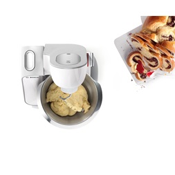 Bosch MUM58231 1000W, 3,9L, fehér-ezüst konyhai robotgép