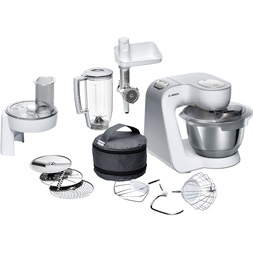 Bosch MUM58231 1000W, 3,9L, fehér-ezüst konyhai robotgép (Újszerű)