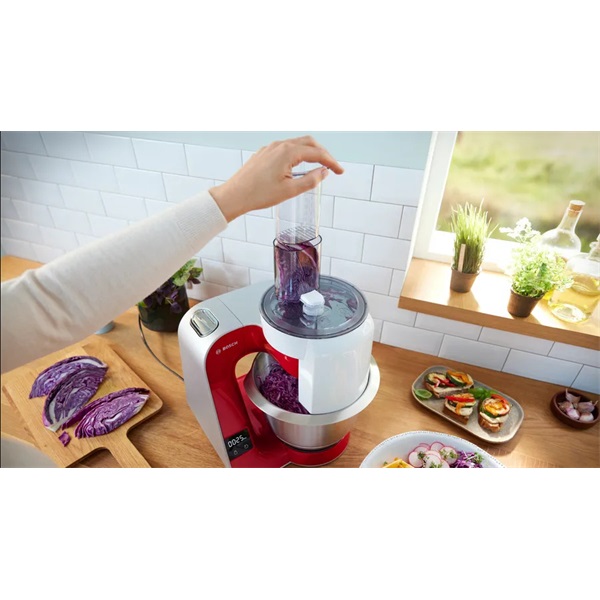 Bosch MUM5X720 1000W, 3,9L, vörös konyhai robotgép (Újszerű)
