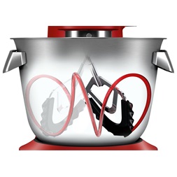 Bosch MUM9A66R00 1600W, 5,5L, vörös konyhai robotgép