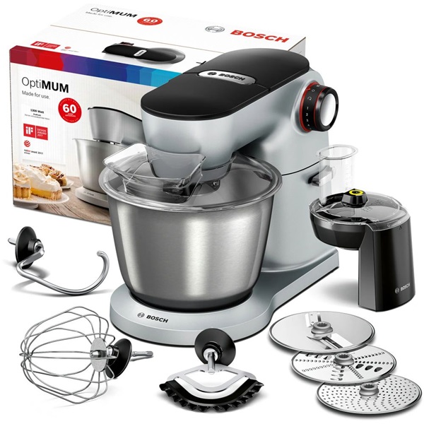 Bosch MUM9D33S11 1300W, 5,5L, ezüst konyhai robotgép