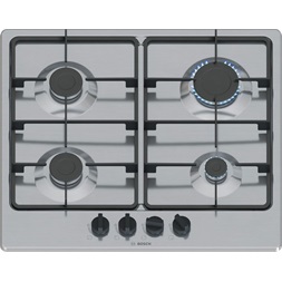 Bosch PGP6B5K60 inox, beépíthető, gáz, főzőzóna:4, beépíthető méret: 58,2cm, főzőlap