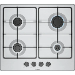 Bosch PGP6B5K60 inox, beépíthető, gáz, főzőzóna:4, beépíthető méret: 58,2cm, főzőlap