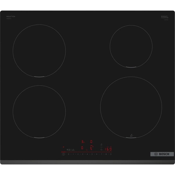Bosch PIE631HC1E fekete, beépíthető, indukciós, főzőzóna: 4, beépíthető méret: 60cm, főzőlap