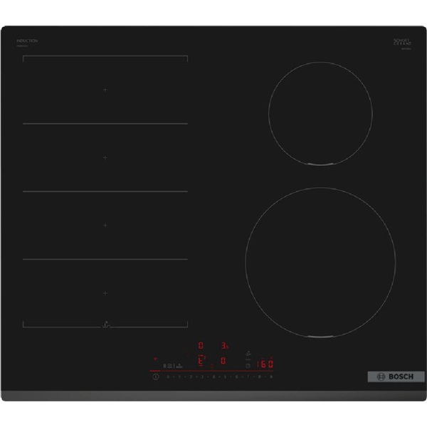 Bosch PIX631HC1E fekete, beépíthető, indukciós, főzőzóna: 4, beépíthető méret: 56cm, főzőlap