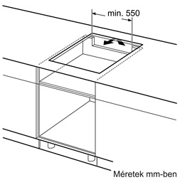 Bosch PUE611FB1E fekete, beépíthető, indukciós, főzőzóna: 4, beépíthető méret: 56cm, főzőlap