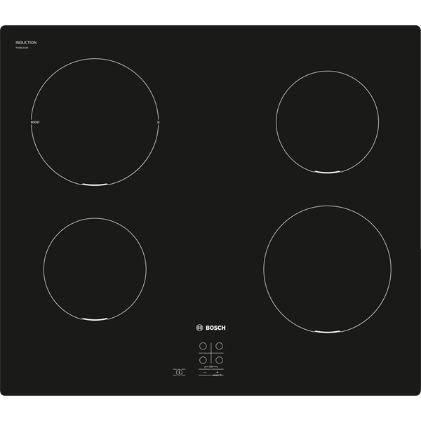 Bosch PUG611AA5E fekete, beépíthető, indukciós, főzőzóna: 4, beépíthető méret: 56cm, főzőlap