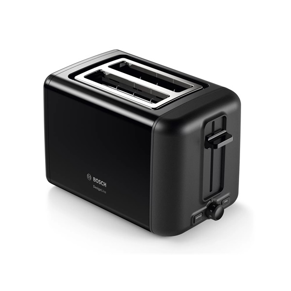 Bosch TAT3P423 DesignLine fekete 2 szeletes kenyérpirító (Újszerű)
