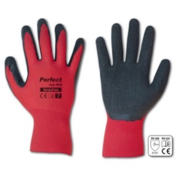 Bradas latex 8 FLASH GRIP piros védőkesztyű