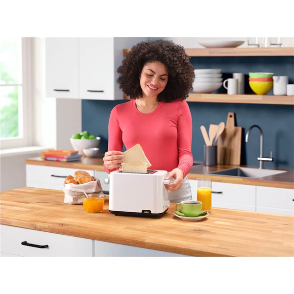 Braun HT 1010WH fehér 2 szeletes kenyérpirító