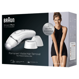 Braun Silk-expert IPL PL3221 fehér-ezüst villanófényes szőrtelenítő