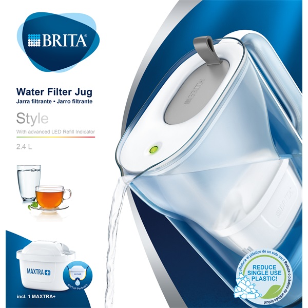 Brita BRH1039278 Sytle Maxtra+ 2,4l szürke vízszűrő kancsó