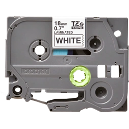 Brother TZe-241 18mmx8m fehér/fekete laminált szalag