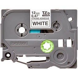 Brother TZe-S231 0.47" 12mmx8m fehér/fekete erős tapadású szalag