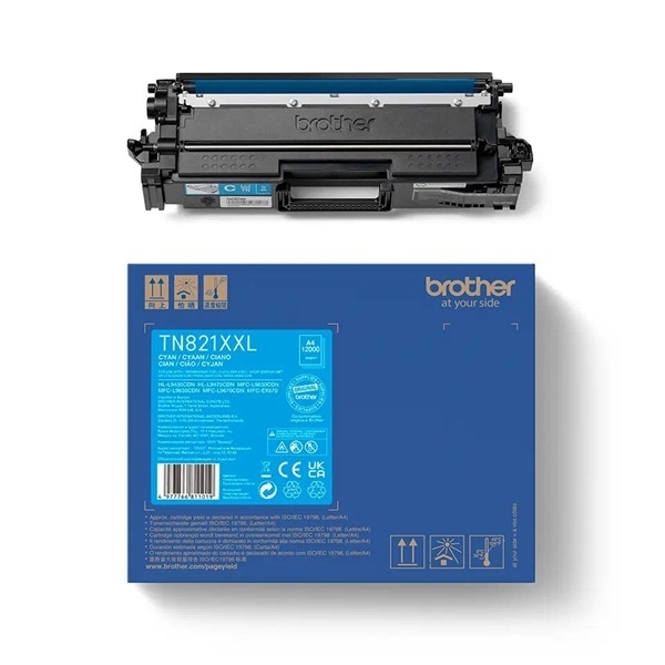 Brother Toner TN-821XXLC 12.000/oldal