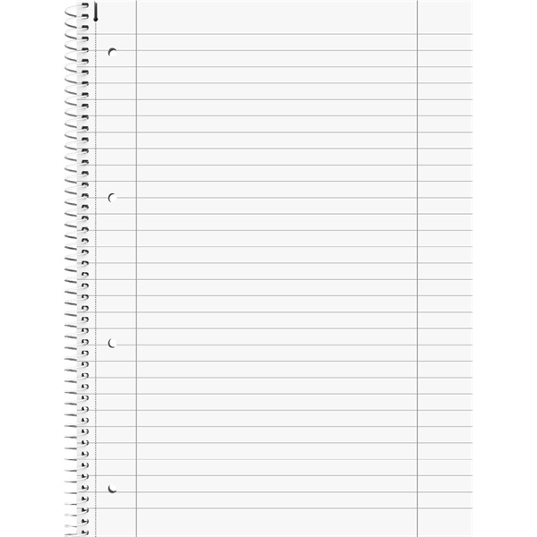 Brunnen A4 80 lapos vonalas fehér spirálfüzet