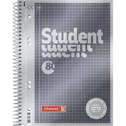 Brunnen Premium A5 80 lap kockás spirálfüzet