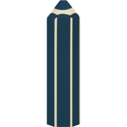 Brunnen ceruza alakú farmerkék radír