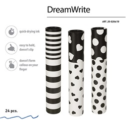 Bruno Visconti Dreamwrite Flora Black&White 0,7 mm, kék golyóstoll