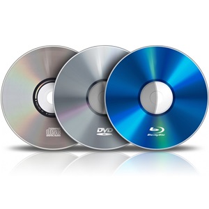 CD, DVD, BluRay