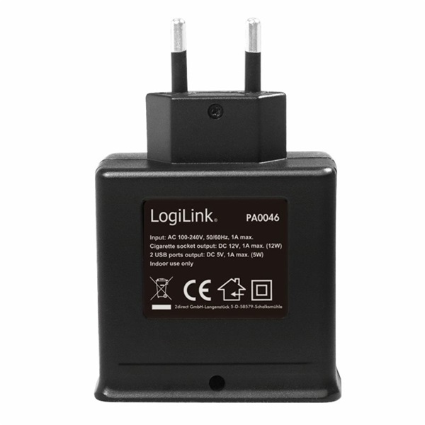 CHG LogiLink PA0046 hálózati szivargyújtó töltő