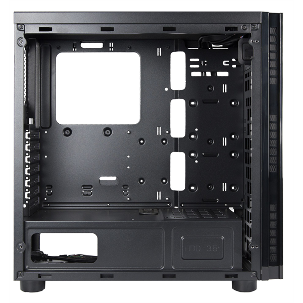 CHIEFTEC AL-02B-TG-OP fekete (táp nélküli) ablakos ATX ház