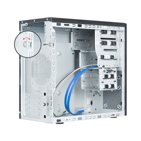 CHIEFTEC BD-25B-OP fekete (táp nélküli) ATX ház