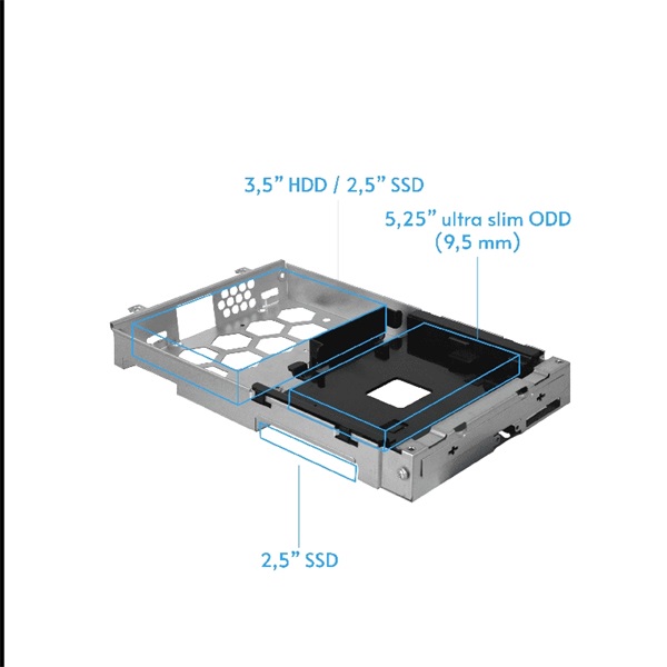 CHIEFTEC BE-10B-300 fekete 300W mATX ház