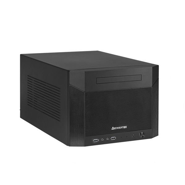 CHIEFTEC CN-01B-OP fekete (táp nélküli) mini-ITX ház