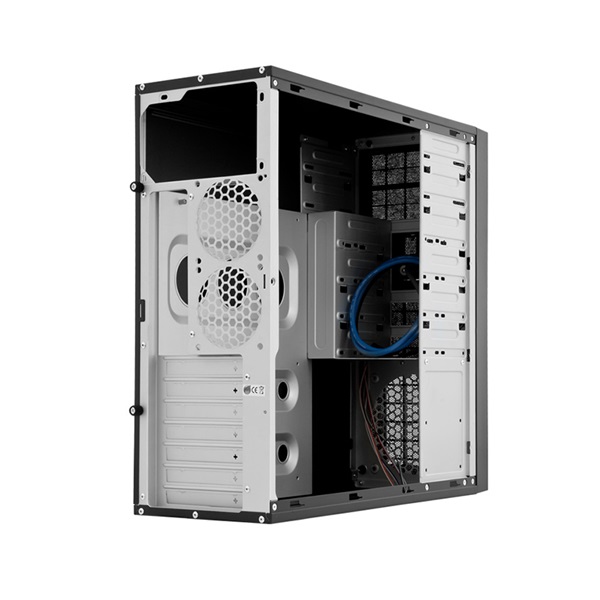 CHIEFTEC CQ-01B-U3-350GPB fekete 350W ATX ház