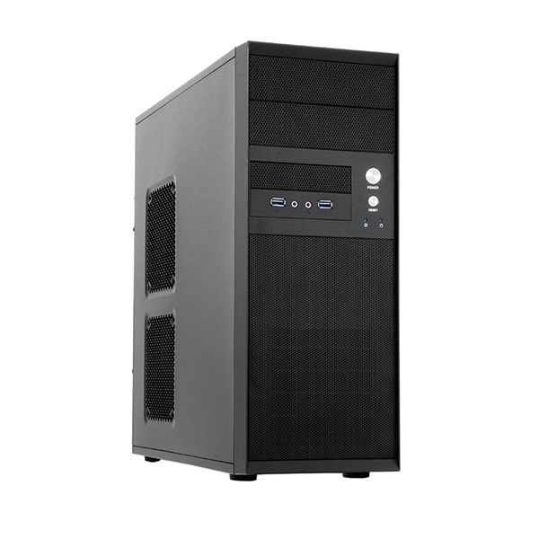 CHIEFTEC CQ-01B-U3-350S8 fekete 350W ATX ház