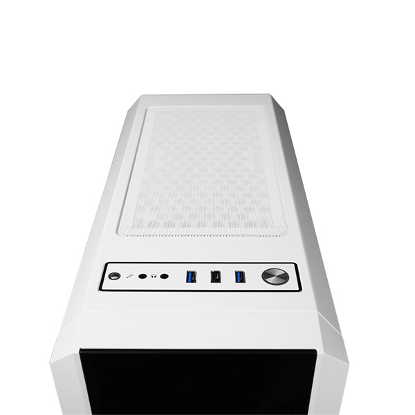 CHIEFTEC GL-03W-OP fehér (táp nélküli) ablakos ATX ház