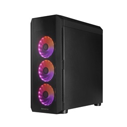 CHIEFTEC GL-04B-OP fekete (táp nélküli) ablakos ATX ház