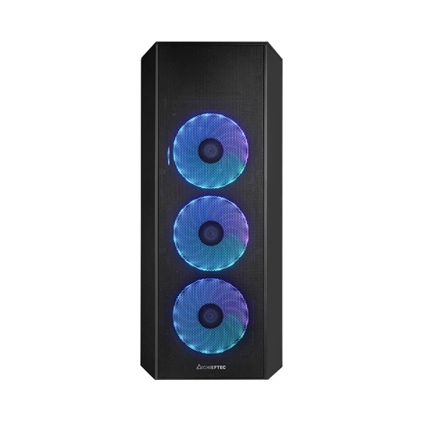 CHIEFTEC GL-04B-OP fekete (táp nélküli) ablakos ATX ház