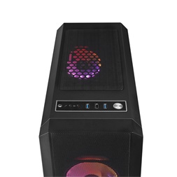 CHIEFTEC GL-04B-OP fekete (táp nélküli) ablakos ATX ház