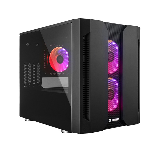 CHIEFTEC GM-02B-OP fekete (táp nélküli) ablakos mATX ház