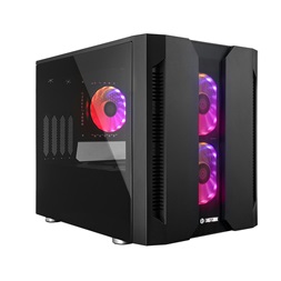 CHIEFTEC GM-02B-OP fekete (táp nélküli) ablakos mATX ház